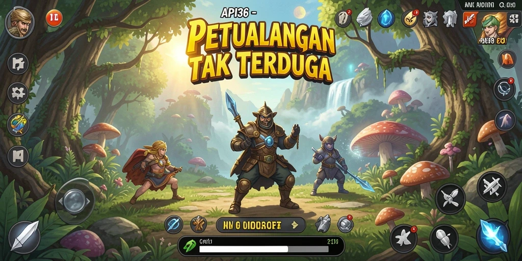 Tampilan gameplay API36 yang menampilkan aksi petualangan seru.