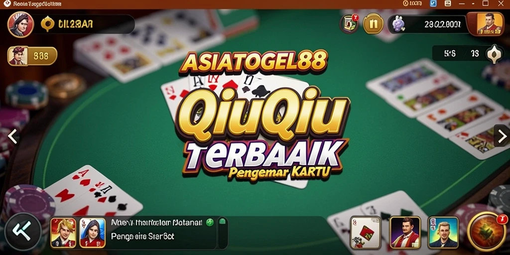 Tampilan menarik dari gameplay QiuQiu ASIATOGEL88.