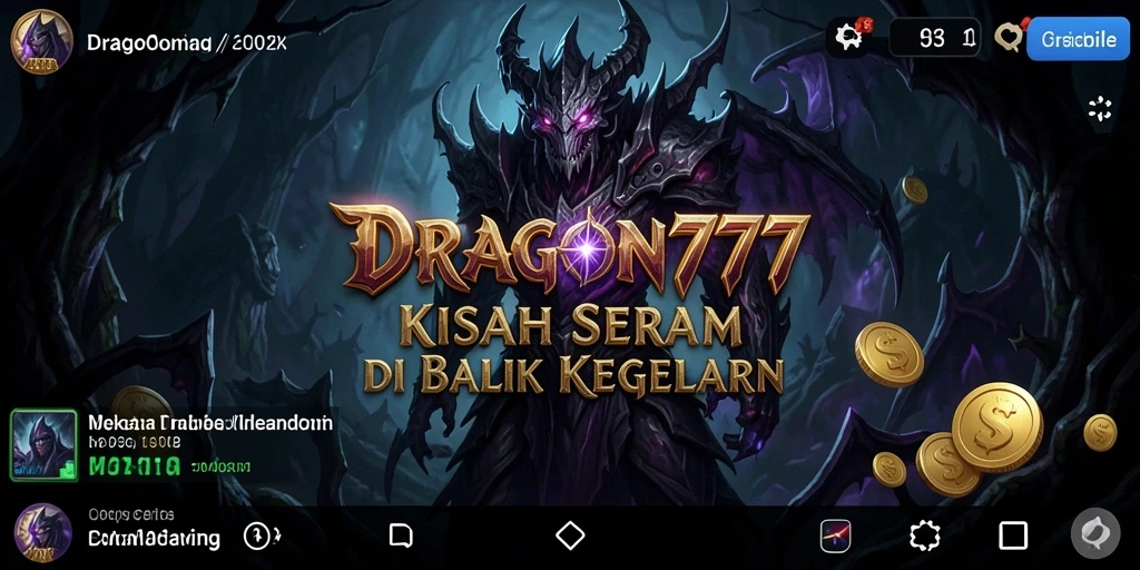 Tangkapan layar gameplay DRAGON777 menampilkan suasana menyeramkan dan menegangkan.