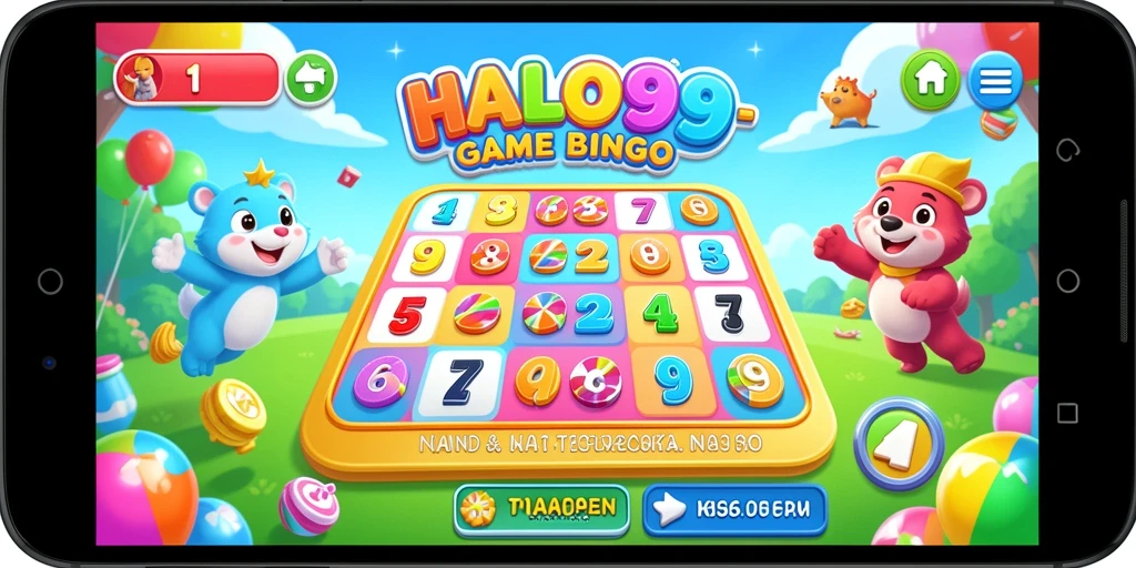 Tampilan gameplay menarik dari game Bingo HALO99.