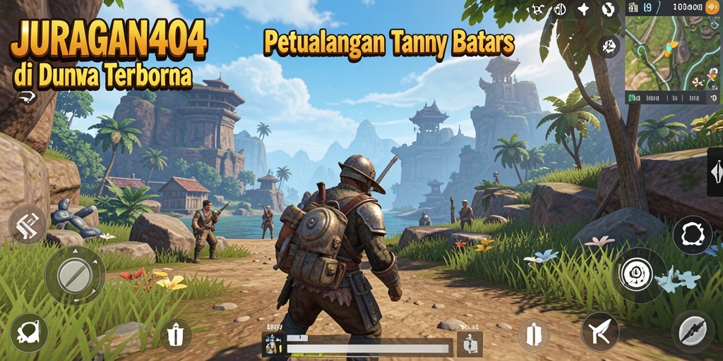 Tampilan gameplay epik di dunia terbuka JURAGAN404.