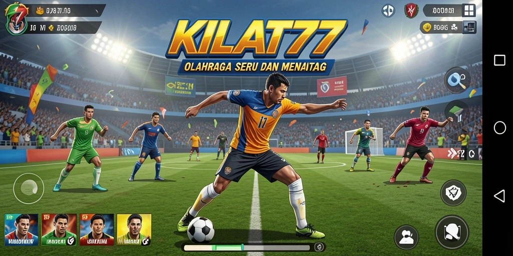 Screenshot gameplay KILAT77 menghadirkan aksi olahraga mendebarkan.