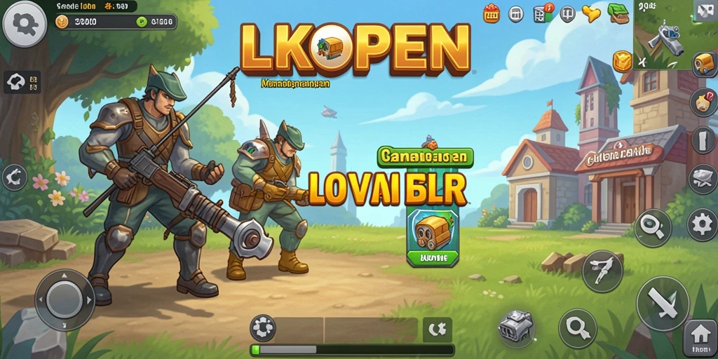 Screenshot utama LKOPEN menunjukkan gameplay seru dan menakjubkan.