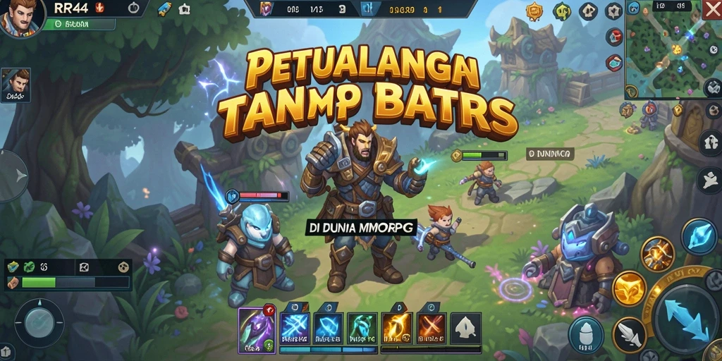 Tampilan gameplay epik dari petualangan MMORPG di RR44.