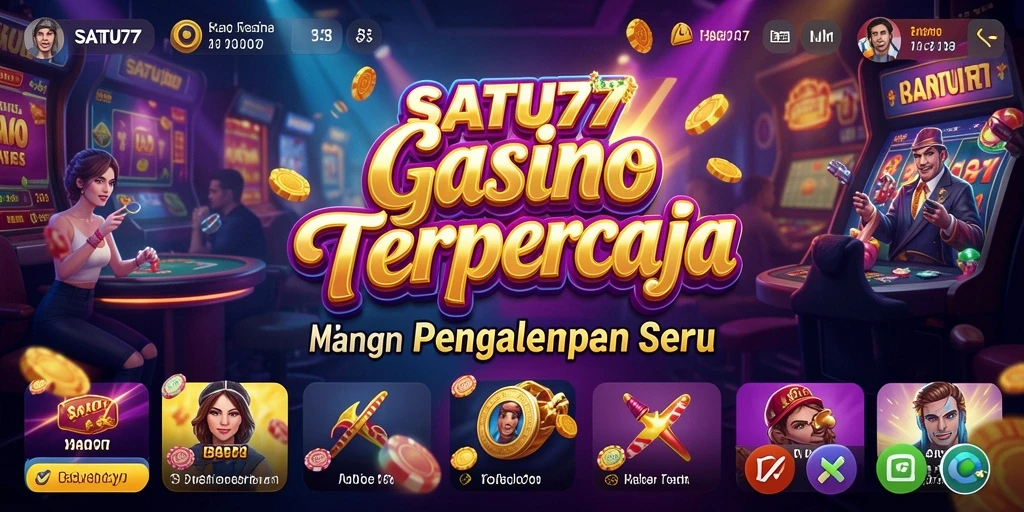 Tangkapan layar SATU77 menampilkan aksi seru permainan Kasino.